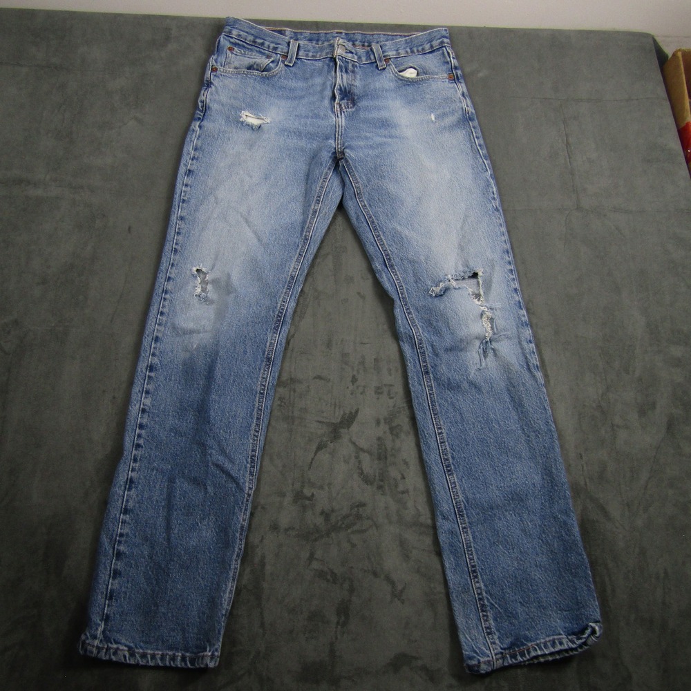 Levi's 541 Athletic Taper Jeans Men W30 L34 Light Wash Distressed 18181-0221